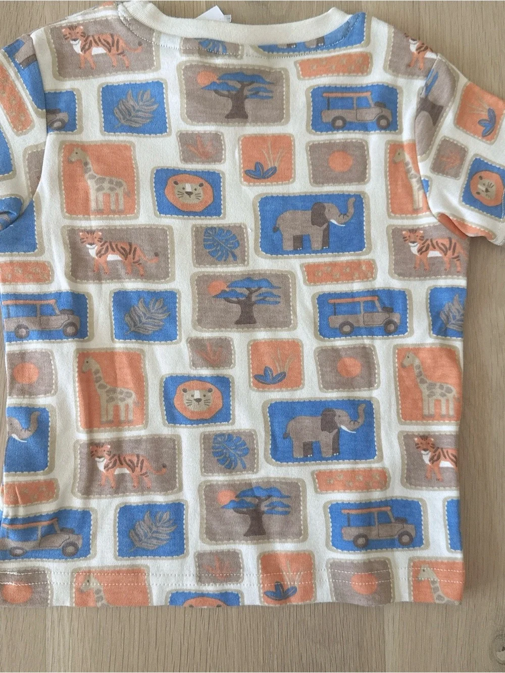 NWT Jojo Mann Bebe Safari Print Giraffe Pet Cotton T-Shirt & Shorts Set